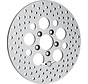 brake rotor polished stainless steel drilled rear - for 08 - 16 FLHT FLHR FLHX FLTR/X