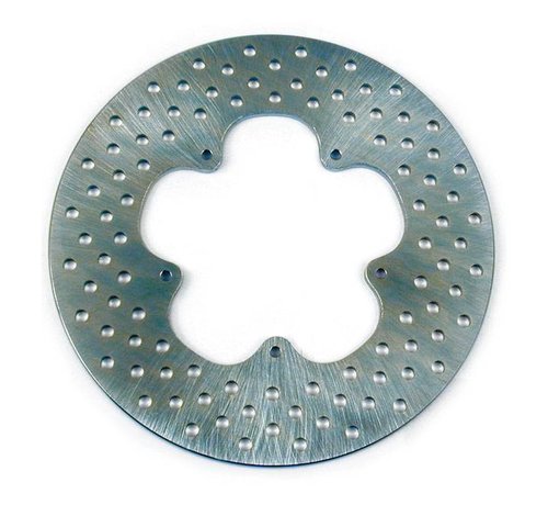 MCS brake rotor Stainless steel drilled 11 5 inch front - 74-77 XL FX