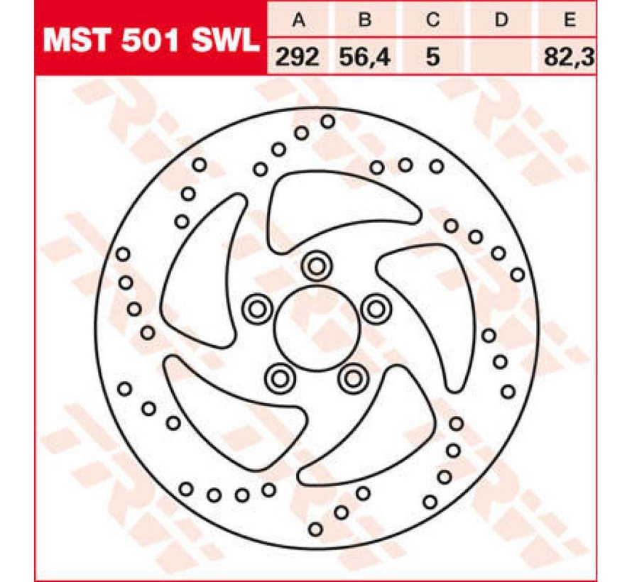 brake rotor swing rear - 2000-up Sportster XL