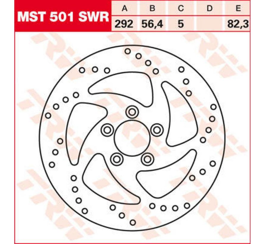 brake rotor swing rear - for 00- 15 Big Twin (except 08-14 Touring FLH/FLT H-D FL Trike 13-14 FXSB/SE)