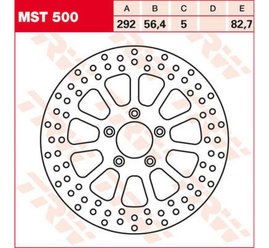 brake rotor multi-spoke Front - 2000-up Big Twin Sportster XL excepts Springers FXDL FXDS FXDX