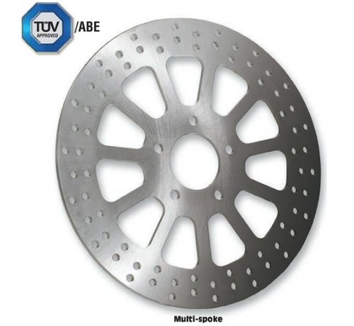 TRW brake rotor multi-spoke Front - 2000-up Big Twin Sportster XL excepts Springers FXDL FXDS FXDX