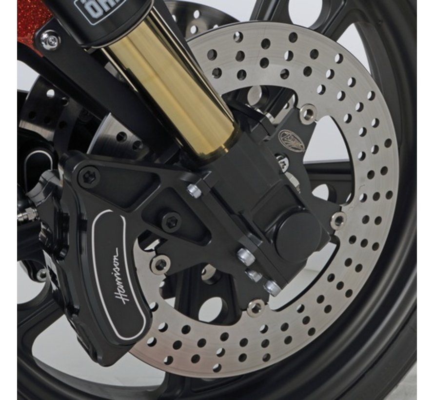 Bremsscheibe Schwimmend gelagerte Bremsscheibe mit schwarzer Mitte 5-Stern vorne – Passend für:> alle Sportster XL von 2000–2014 mit Einzel- und Doppelscheibe 2000–2007 Touring FLH/FLT 2000–2005 Dyna & Softail ab 2000