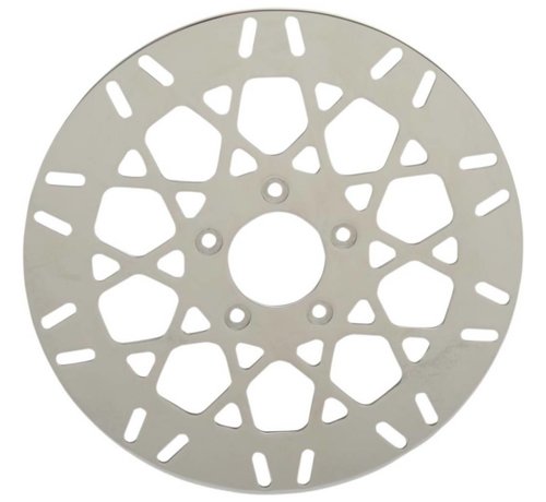 TC-Choppers brake rotor Front Mesh Stainless Steel - Fits:> 08‑16 FLHT FLHR FLHX FLTR H‑D FL trike 14‑16 FLHRC 06‑16 Dyna (With 3 25 inch bolt circle)