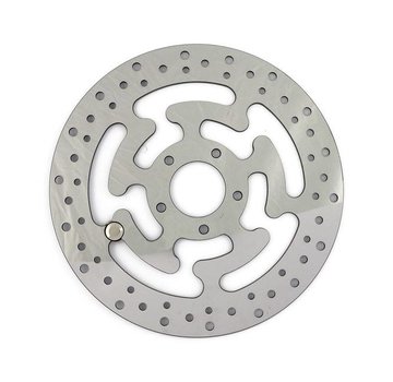 MCS brake rotor rear Wafe Stainless Steel 300mm (11.8inch)- Fits:> touring, 08-21,  FL trike 14‑16 FLHRC