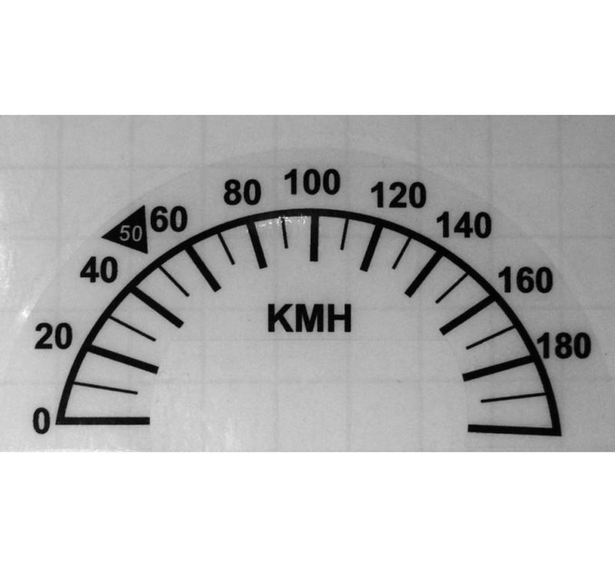 speedo speedometer Recalibration sticker 10 cm Fits: > 1996-2017 HD with 10 cm (3 7/8 inch) diameter speedo