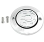 Engine Chrome 2-Hole Flame Point Cover Fits: > 2004-2013 XL Sportster