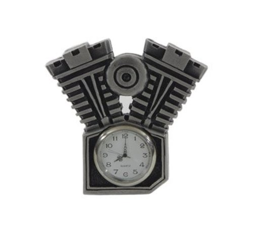 Wyatt Gatling Moto horloge avec patine argent