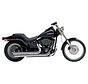 exhaust Speedster slash down with powerport Chrome - 86-06 Softail