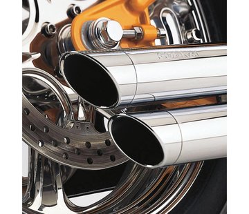 Cobra exhaust Speedster Slash Down Chrome - 91-05 Dyna