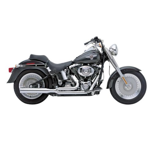 Cobra exhaust Power Pro HP 2 into 1 System Chrome 86-06 Softail