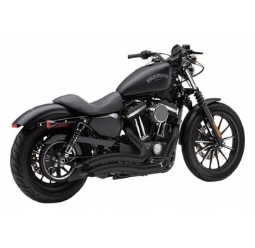Cobra Speedster Noir Court Swept Plein d'échappement: 14-16 Harley XL Sportster