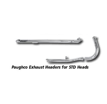 Paughco Exhaust ‘S’ pipe headers rigid frame and kickstart applications  Fits: > 48-65 Panhead, 66-84 FL Shovel, 71-84 FX Shovel (STD heads)