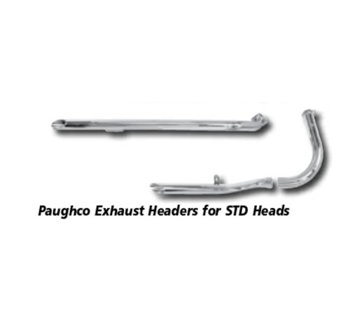 Paughco Exhaust ‘S’ pipe headers rigid frame and kickstart applications Fits: > 48-65 Panhead 66-84 FL Shovel 71-84 FX Shovel (STD heads)