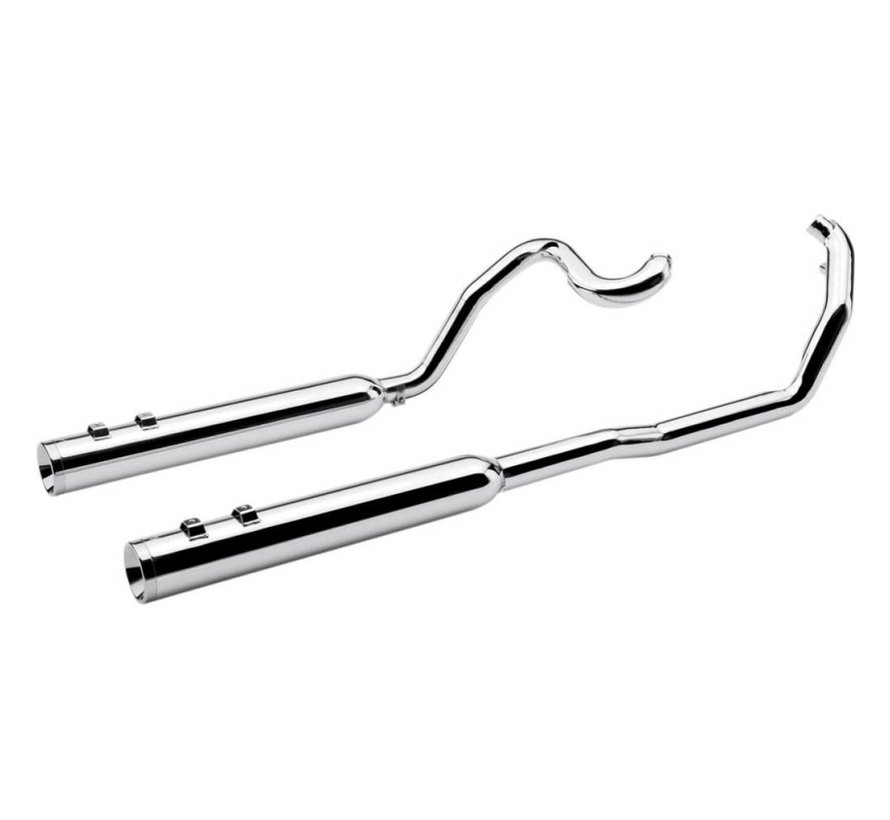 Exhaust True Dual header Pipes Black or Chrome Fits: > 07‐08 FLHT/​FLTR/​FLHR/​FLHX models