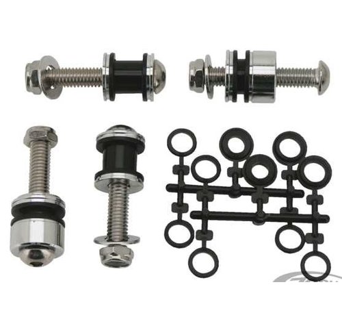 TC-Choppers sissybar Docking hardware kit afneembare zijplaten - Dyna