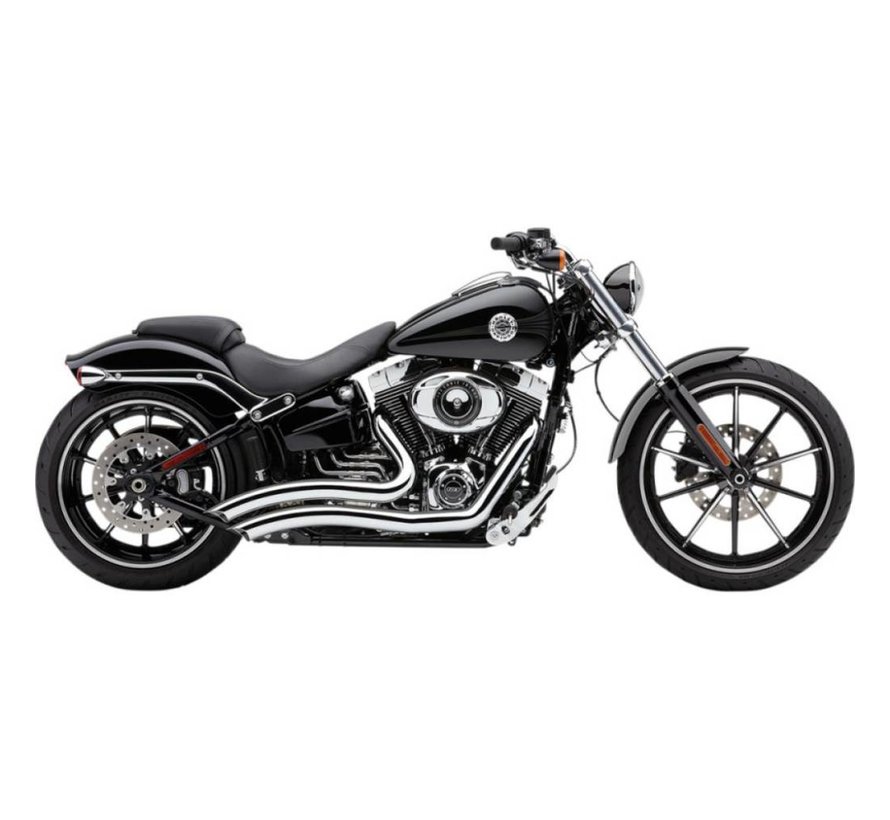 exhaust system Swept Speedster shorts with Powerport Chrome - FXSB Breakout 13-16