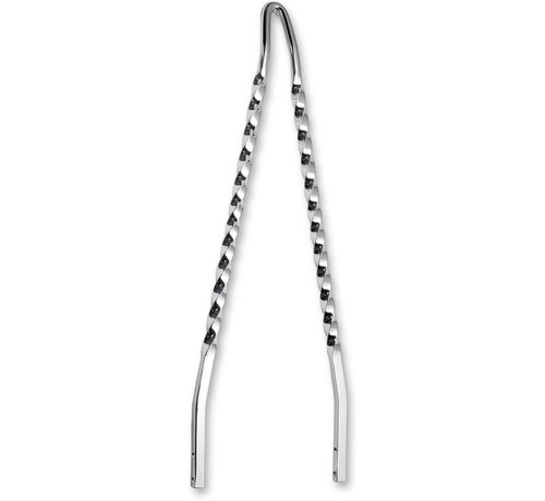 Cycle Visions sissybar Twisted Bars - Chrome 30 inch