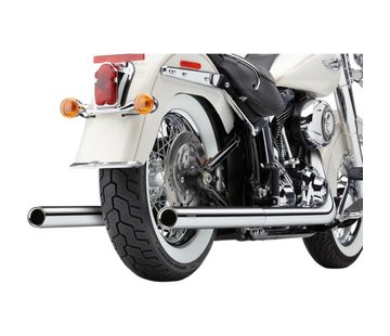 Cobra Système d'échappement vrai Duals Chrome; Pour 12-16 modèles / FXS FLS / FLST