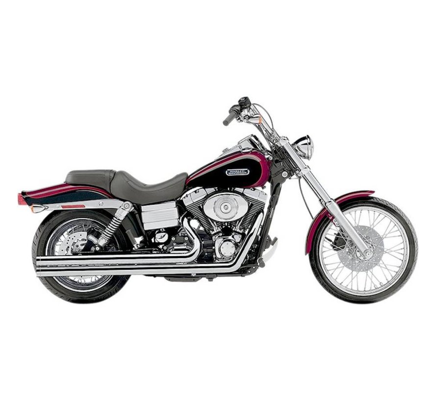 Exhaust System Speedster Long with Powerport Chrome; For all 06 - 11 Dyna models