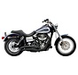 Exhaust system Speedster Short Swept black; For all 06‑11 Dyna models