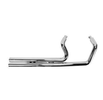 Cobra Exhaust system Speedster Short with Powerport chrome heat shields; For all 13‑16 FXSB/SE models