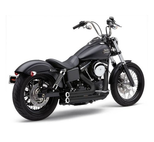 Cobra Exhaust Full System Speedster Short RPT Black; For Dyna 06-11 models