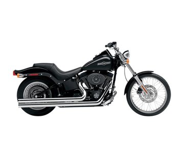 Cobra Système d'échappement Speedster long Chrome boucliers thermiques; Pour Softail 1986-2006