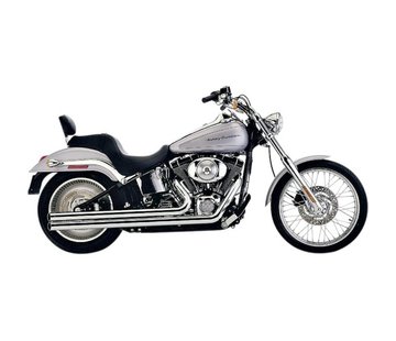 Cobra Das Abgassystem Speed ​​Lange Chrome Hitzeschilde; Für Softail 2007 - 2011