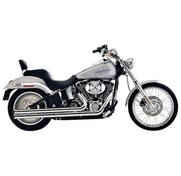 Cobra Exhaust system Speedster Long Chrome heat shields; For Softail 2007 - 2011