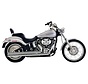 Exhaust system Speedster Long Chrome heat shields; For Softail 2007 - 2011