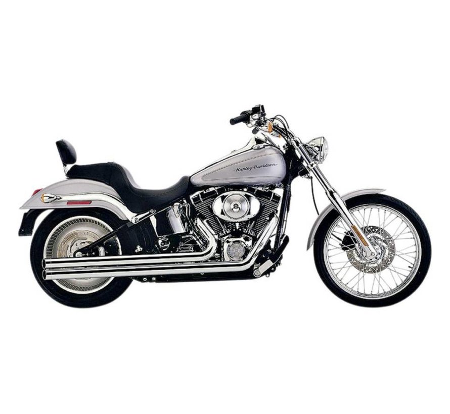 Exhaust system Speedster Long Chrome heat shields; For Softail 2007 - 2011