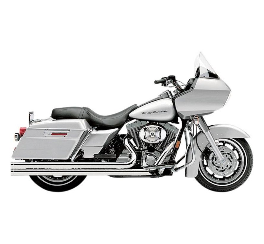 Exhaust system Speedster Long Chrome heat shields; For FLH/T 1995 - 2006