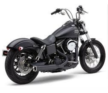 Cobra Exhaust system Power Pro HP 2 into 1 black ; For all 12-16 Dyna models (except FLD)