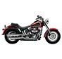 Harley uitlaat 3 inch slip-on uitlaatdempers chroom; voor 00-06 FLSTF