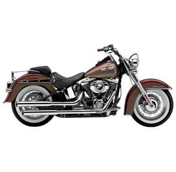 Cobra Harley uitlaat 3 inch slip-on uitlaatdempers chroom; voor 07-16 FLSTN