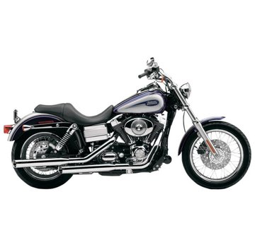 Cobra Harley uitlaat 3 inch slip-on uitlaatdempers chroom; voor 95-16 FXD