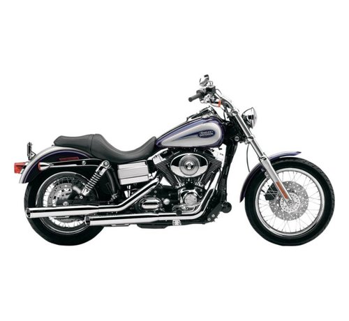 Cobra Harley uitlaat 3 inch slip-on uitlaatdempers chroom; voor 95-16 FXD