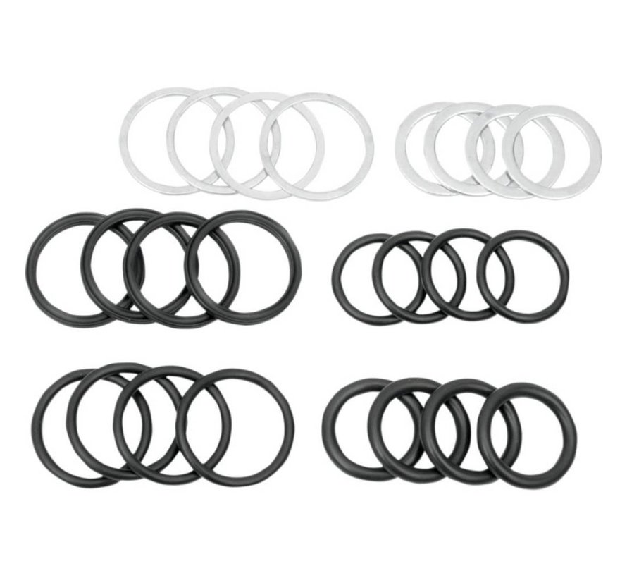 Harley Engine pushrod seal kit; for 8499 80” Evolution Harley Big Twin