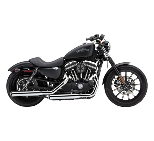 Cobra Harley uitlaat 3 inch slip-on uitlaatdempers chroom; voor 14-16 XL Harley Davidson Sportster