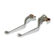 MCS Levers polished or chrome Fits: > 96-17 Dyna; 96-14 Softail; 96-07 Touring; 96-03 XL