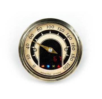 Motogadget Motoscope speedo petit 49mm analogique - lunette en laiton Vintage