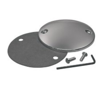 TC-Choppers Point cover chrome, Black or Wrinkle black domed Fits:> Bigtwin 70-99, and 71-21 XL Sportster