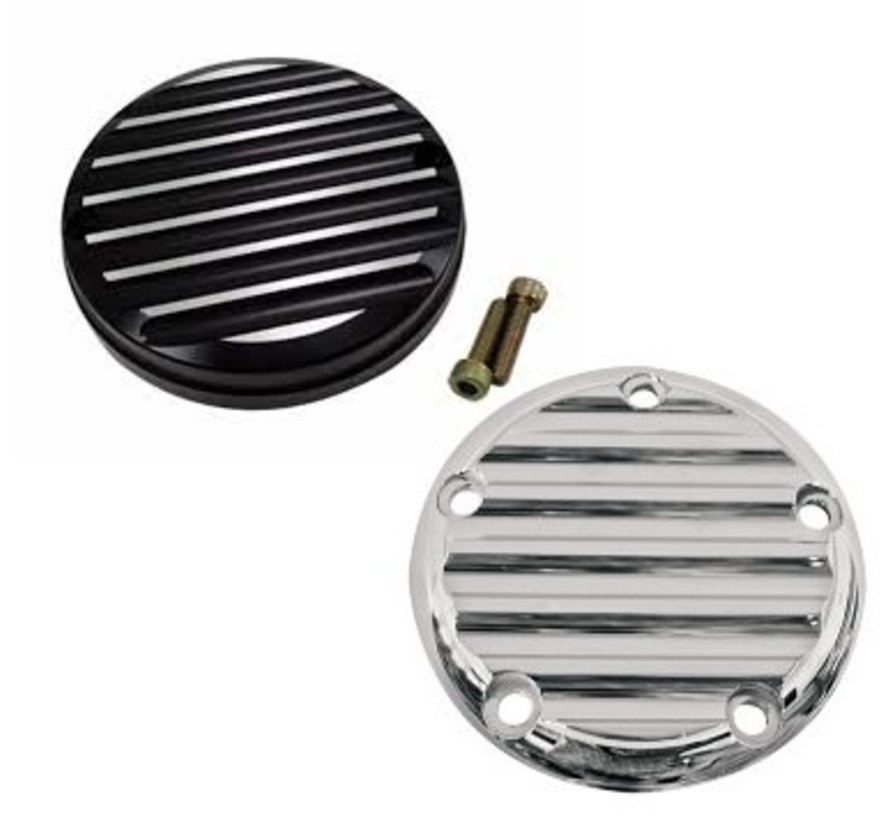 Point cover finned Fits:> 1970-1999 Evo 1999-up Twincam and Sportster XL 86-14