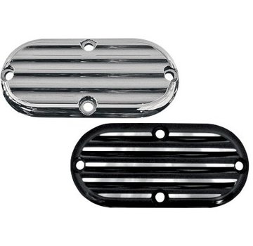 Joker Machine primary inspection cover - finned for for 65-06 Big Twins and 86-up FXST/FLST FXWG and 93-05 FXDWG