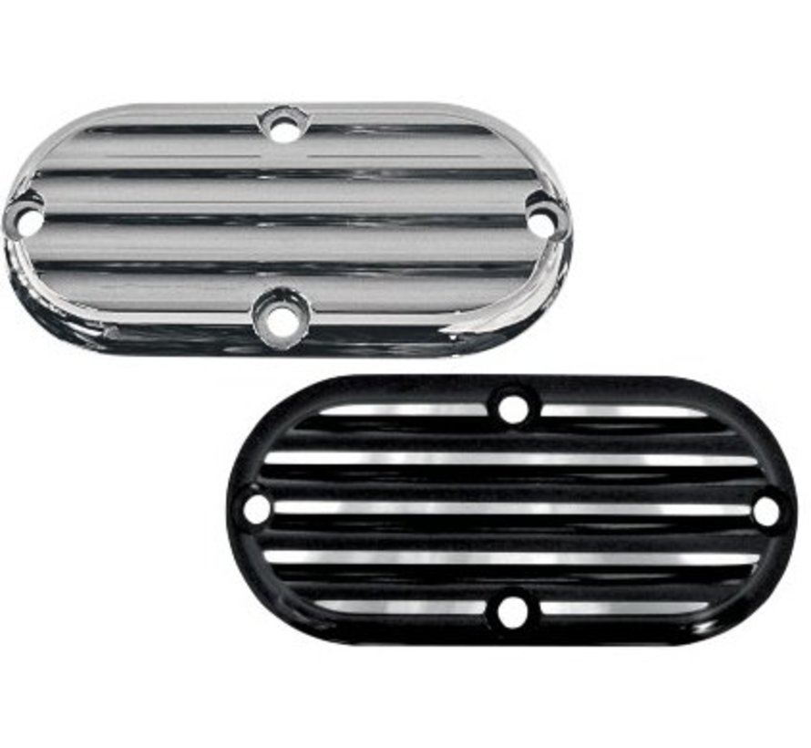 primary inspection cover - finned for for 65-06 Big Twins and 86-up FXST/FLST FXWG and 93-05 FXDWG