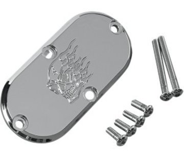 Joker Machine primary inspection cover - hothead for for 65-06 Big Twins and 86-up FXST/FLST FXWG and 93-05 FXDWG