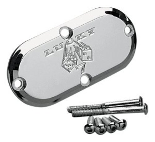Joker Machine primary inspection cover - lucky 7 for for 65-06 Big Twins and 86-up FXST/FLST FXWG and 93-05 FXDWG