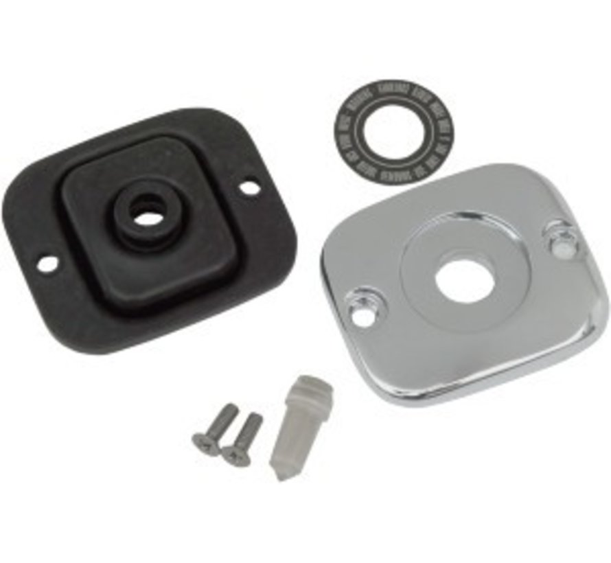 Engine front master cylinder cover for ALL 96-09 Big Twin and 96-03 Sportster XL (EXC 08-09 Touring)