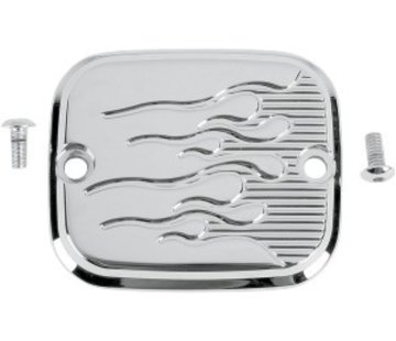 Joker Machine brake front/rear master cylinder cover - flame